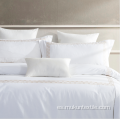 Hotel Luxury Ropa de cama Set Conjunto Algodón Blanco